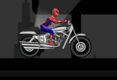 Мотоциклист Спайдермен