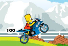 Барт на мотоцикле